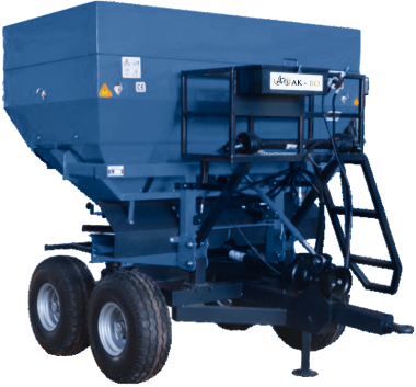Прицепной разбрасыватель удобрений (4 колеса) AK-RO TW-3000 лт